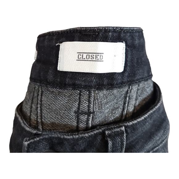 Closed Baker Mid-rise Ankle Skinny Jeans in Faded Black Lived-in Wash Women's 26 - Picture 8 of 10